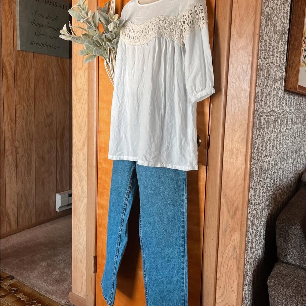 White Lace Vintage Altard State Tunic